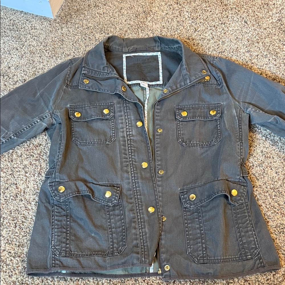 J. Crew Women’s Relaxed Boyfriend Field Jacket - Army Green